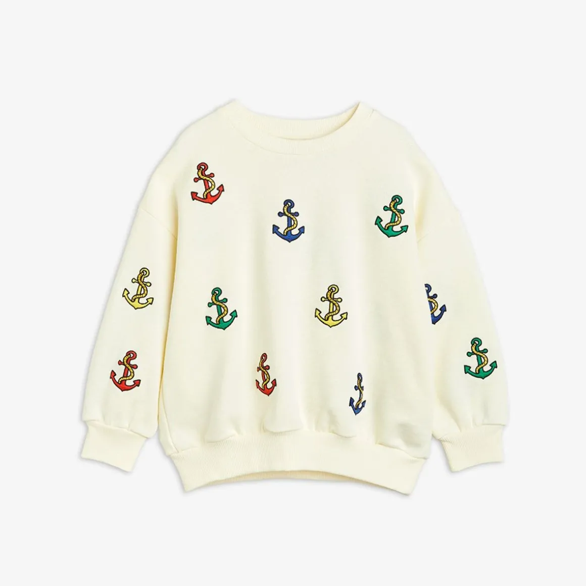 Anchor Embroidered Sweatshirt Offwhite