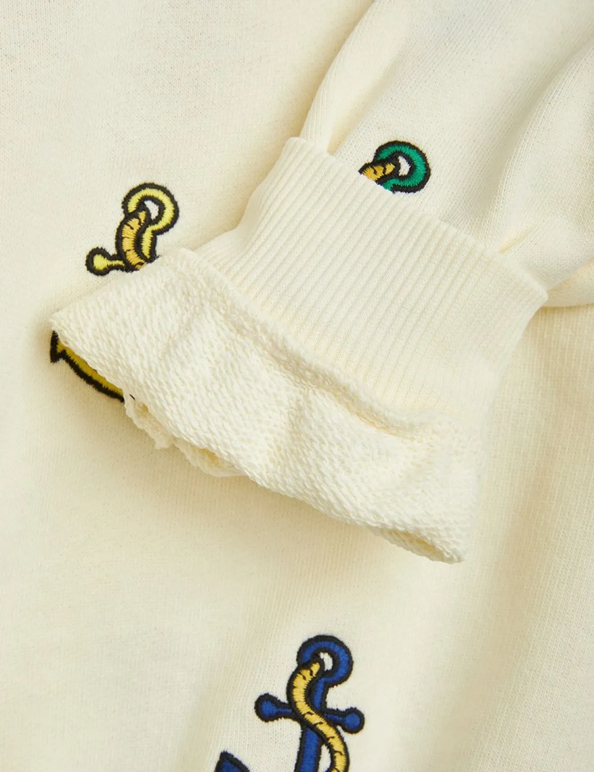 Anchor Embroidered Sweatshirt Offwhite