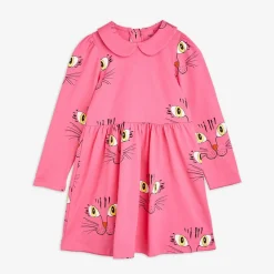Cat Face Long Sleeve Dress
