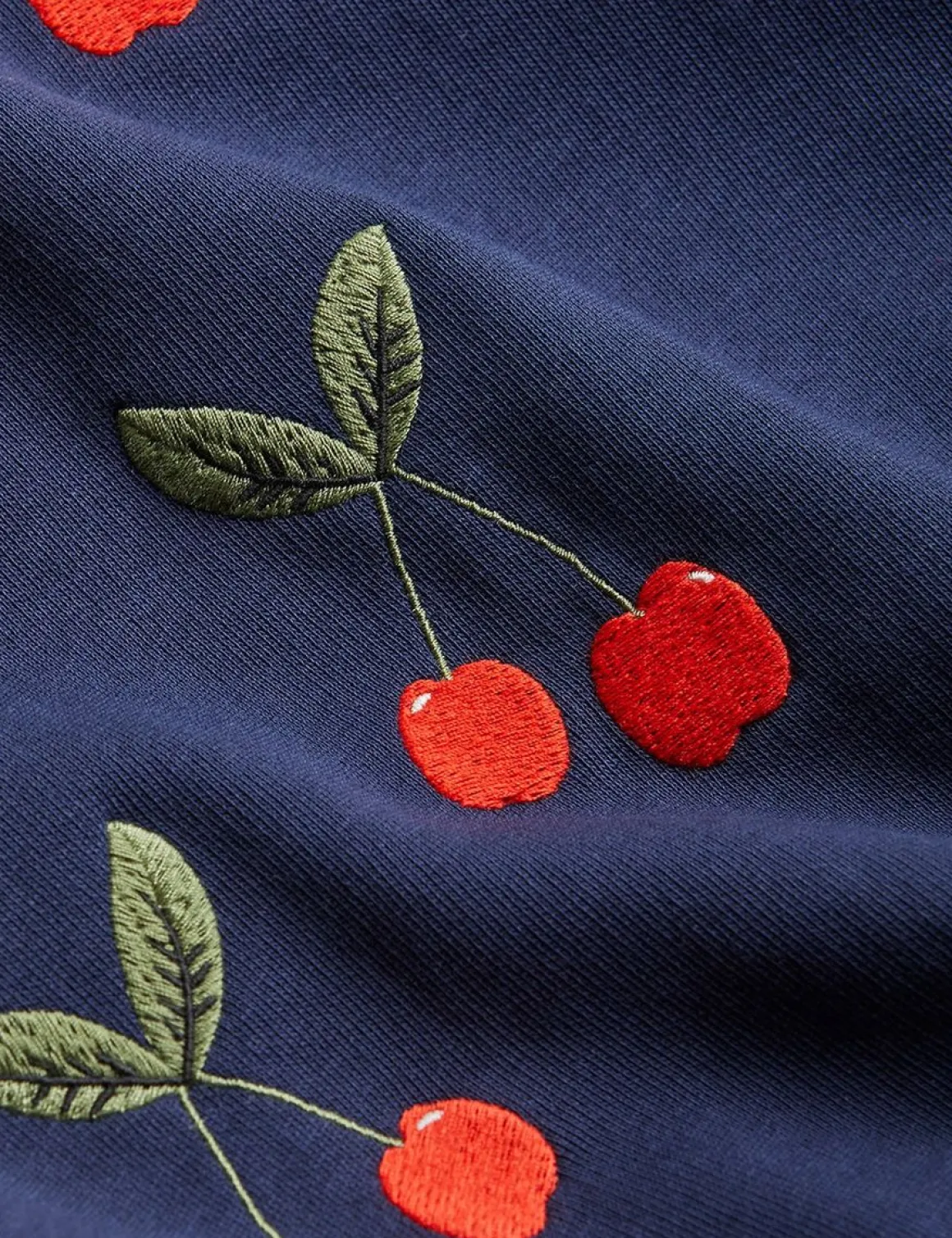 Cherry Embroidered Sweatshirt