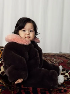 Faux Fur Baby Overall