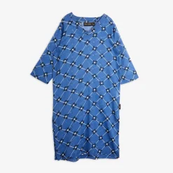 Flower check woven kaftan