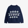 Flowers Knitted Wool Sweater