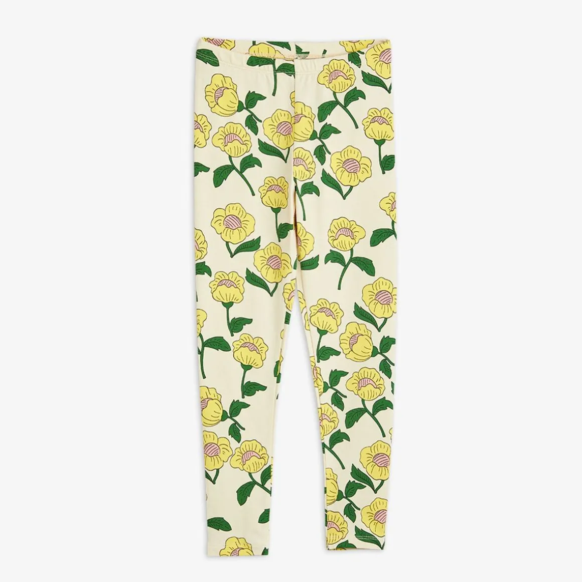 Flowers Leggings Yellow