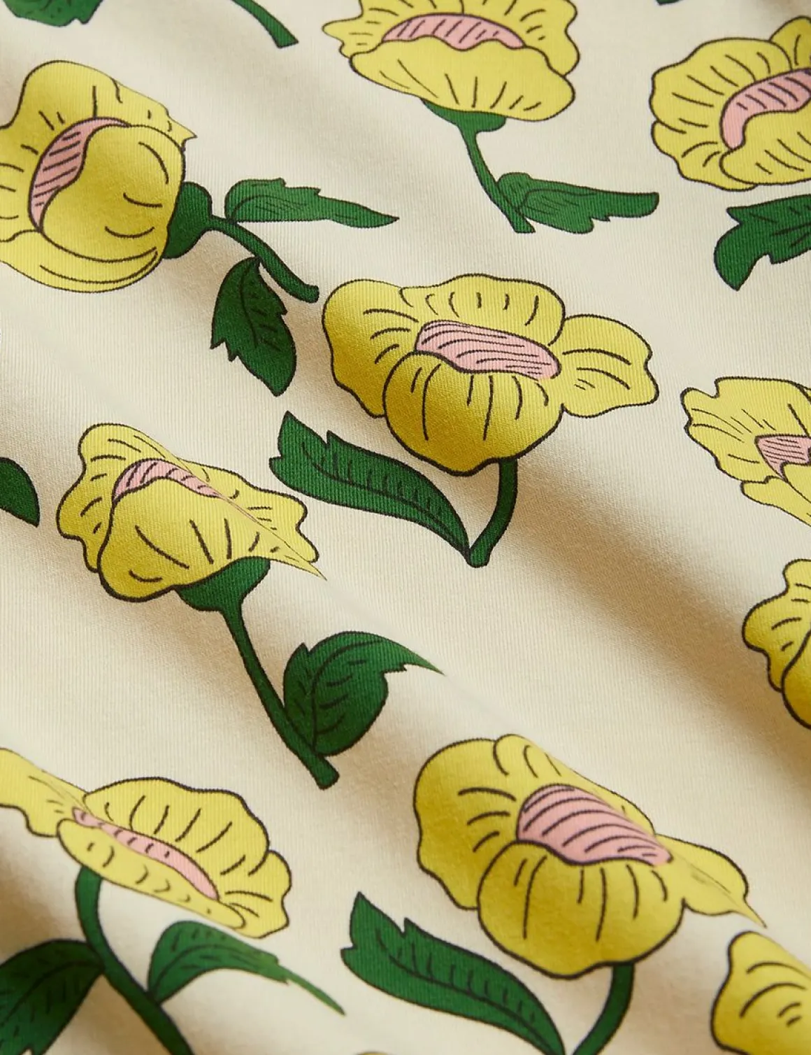 Flowers Leggings Yellow