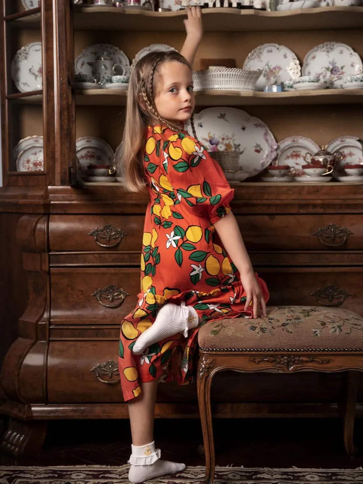 Lemons Woven Dress