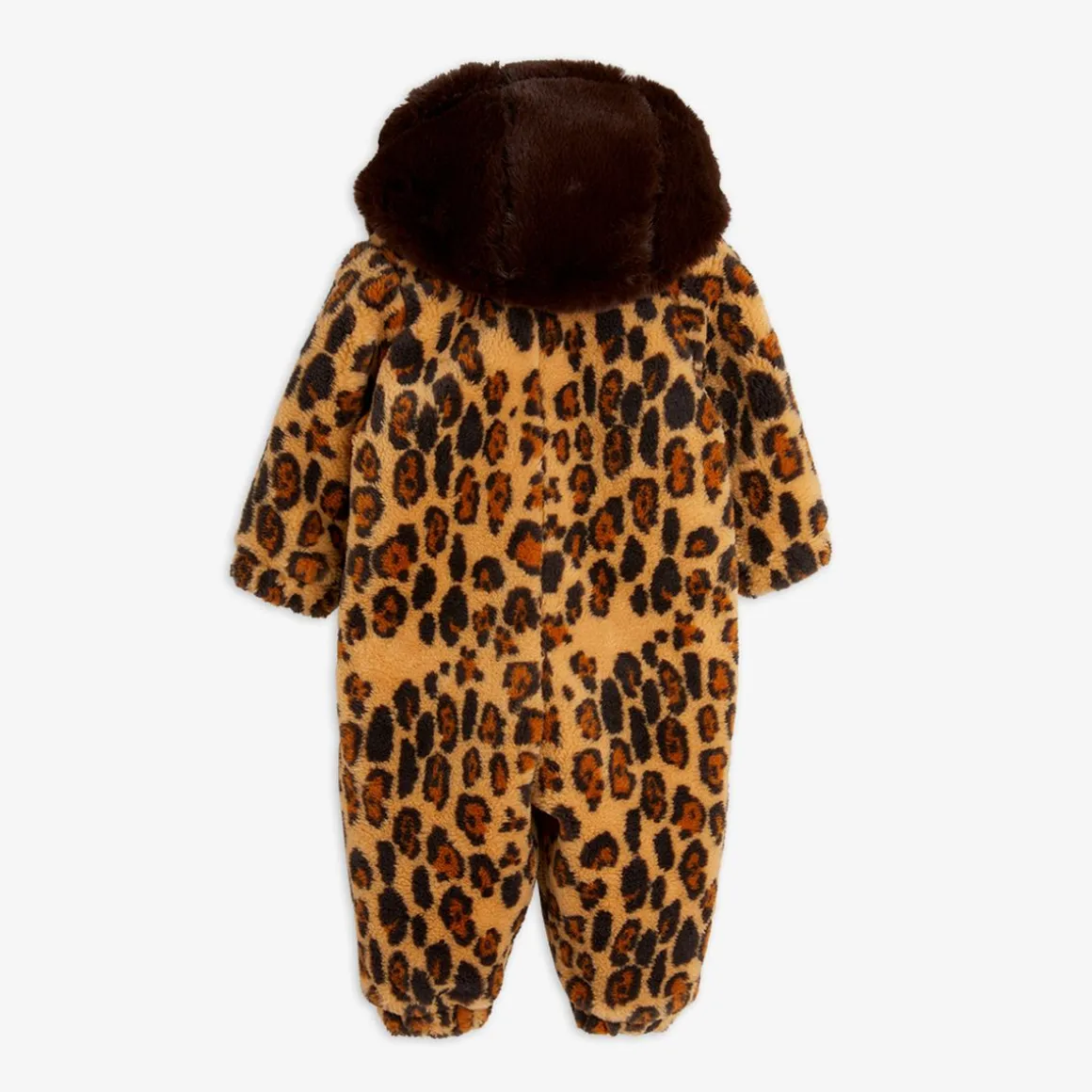 Leopard Faux Fur Baby Overall