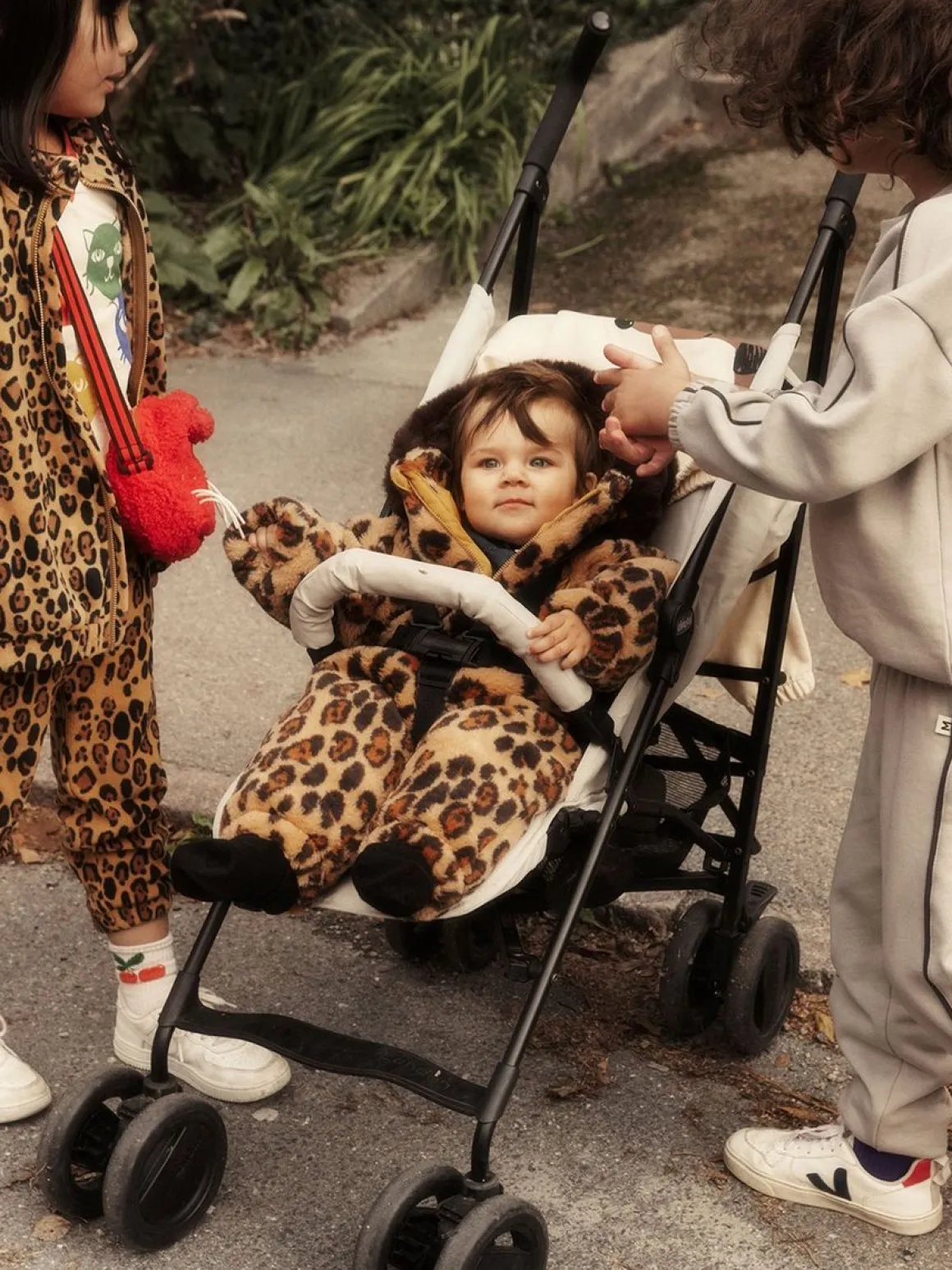 Leopard Faux Fur Baby Overall