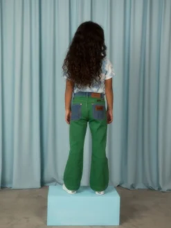 M.Rodini x Wrangler Flared Jeans Green