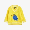 Pelican Knit V-Neck Sweater