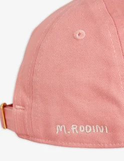 Pigeon Embroidered Cap Pink