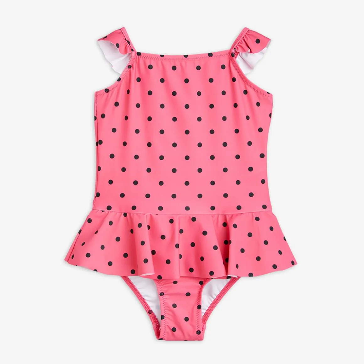 Polka Dot UV Swimsuit with Skirt