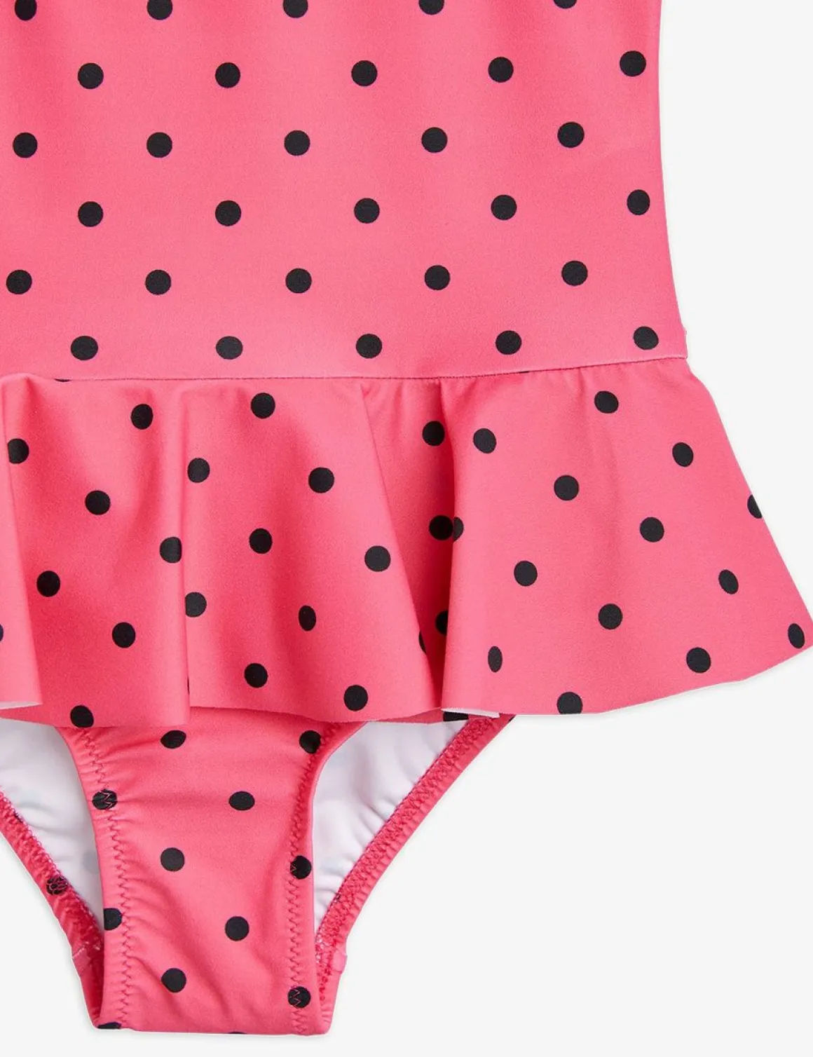 Polka Dot UV Swimsuit with Skirt