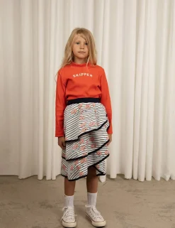 Seersucker Frill Skirt