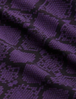 Snakeskin Dress Purple