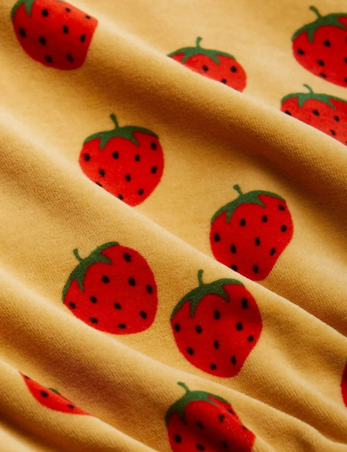 Strawberries Velour Trousers