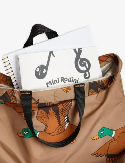 Upcycled Ducks Drawstring Bag