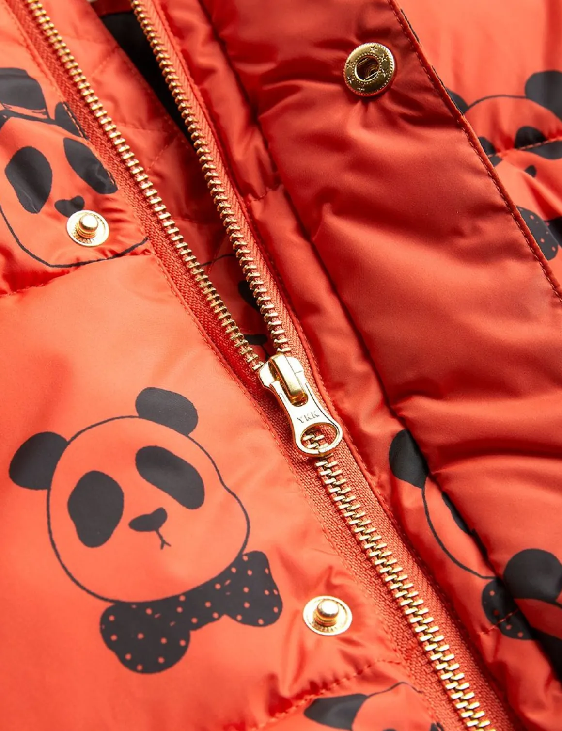 Upcycled Panda Puffer Jacket