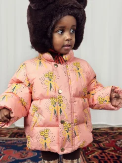 Winter Flowers Puffer Jacket